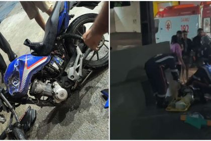 Manobra irregular causa colisão com moto e deixa feridos em avenida de Manaus