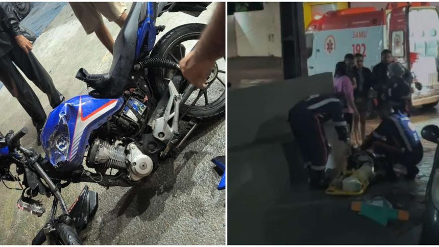 Manobra irregular causa colisão com moto e deixa feridos em avenida de Manaus