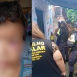 Criança com rosto borrado e policiais em ação. Uma pessoa veste colete escrito 'Conselho Tutelar'.