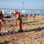 Réveillon tem lixo reduzido pela metade