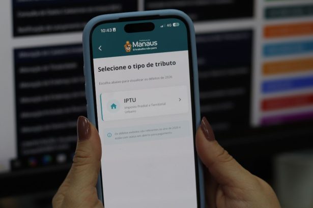 Prazo para obter 11% de desconto no IPTU 2026 termina nesta sexta-feira em Manaus