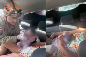 Mulher dá à luz dentro de carro de aplicativo na Ponta Negra, em Manaus