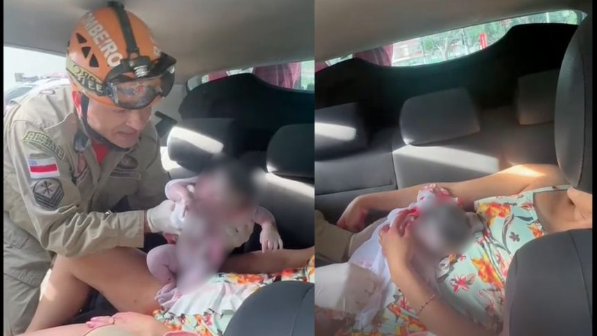 Mulher dá à luz dentro de carro de aplicativo na Ponta Negra, em Manaus