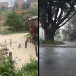 Chuva provoca desabamento de borracharia e alagamentos na zona leste de Manaus