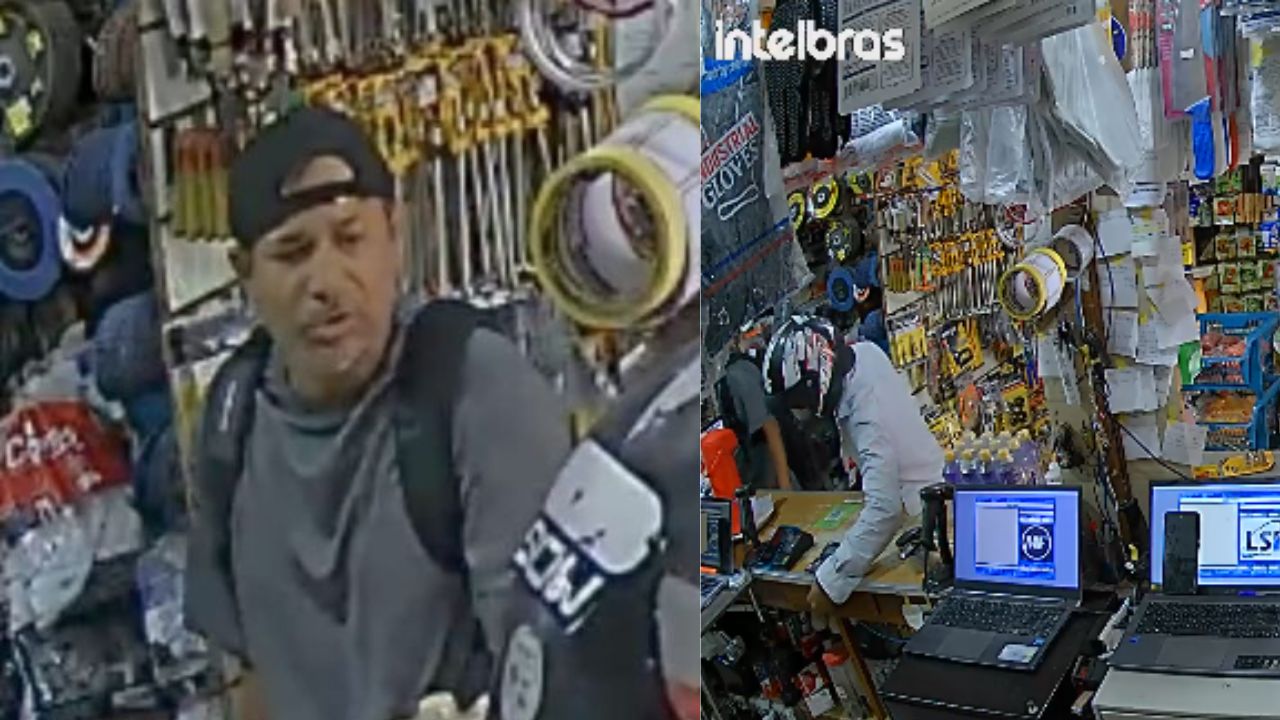 Assalto a loja de materiais de construção é registrado por câmeras no Amazonas