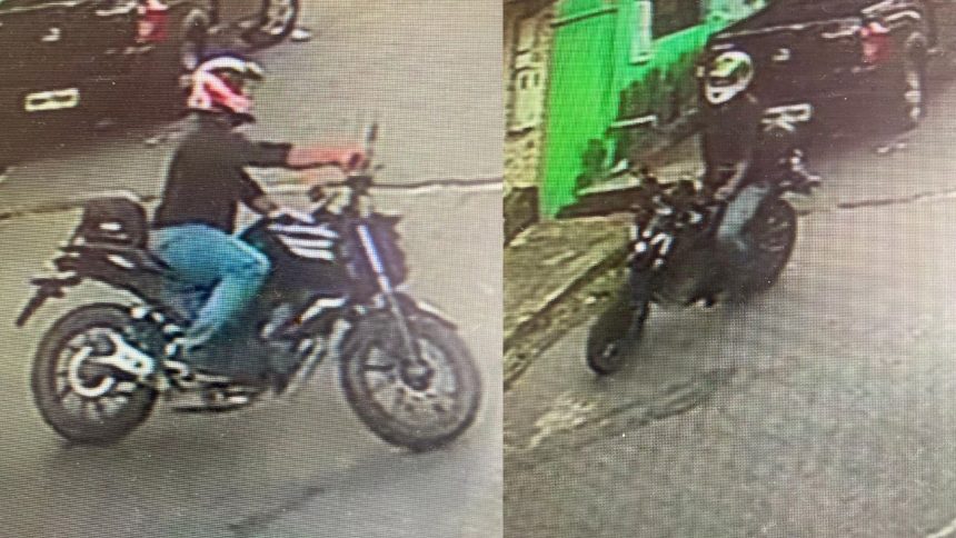 Vídeo registra momento em que mulher tem celular roubado por motoqueiro em Manaus