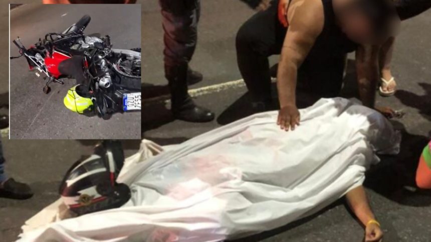 Motociclista perde a vida após colisão contra poste na Avenida Max Teixeira