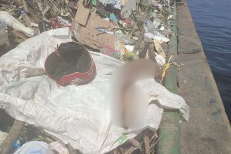 Perna humana é encontrada por garis em balsa no Centro de Manaus