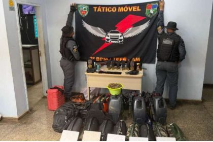 'Piratas dos Rios' trocam tiros com a PM e armas são apreendidas no rio Japurá