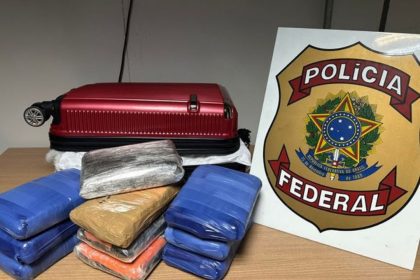 PF apreende 11 kg de maconha no Aeroporto Internacional de Manaus