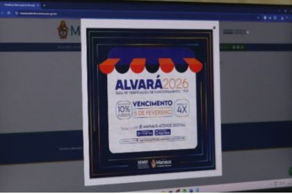 Prazo para pagamento do Alvará 2026 em cota única encerra nesta quinta-feira