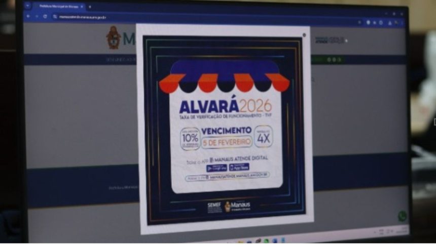 Prazo para pagamento do Alvará 2026 em cota única encerra nesta quinta-feira