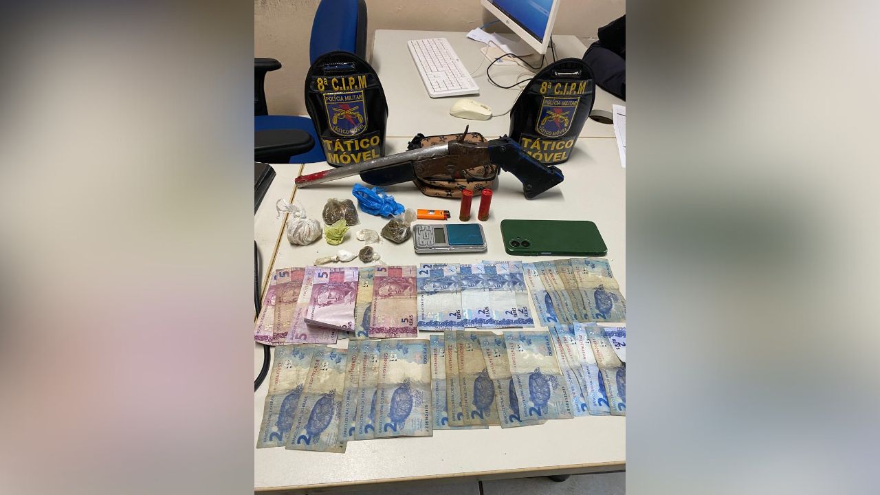 Homem é preso por tráfico de drogas e posse de arma de fogo em Iranduba