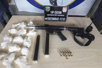 Adolescente apreendido com submetralhadora na zona norte de Manaus