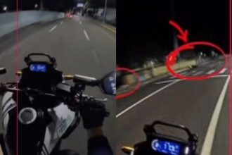Vídeo mostra que adolescente caiu sozinho de moto durante blitz em Manaus