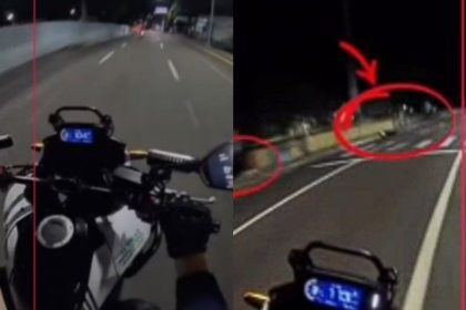 Vídeo mostra que adolescente caiu sozinho de moto durante blitz em Manaus