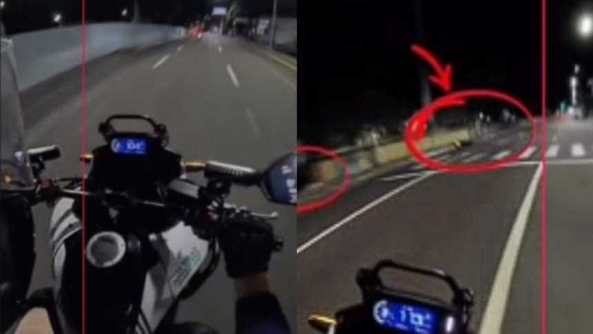 Vídeo mostra que adolescente caiu sozinho de moto durante blitz em Manaus