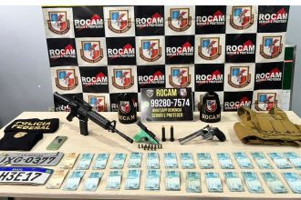 Rocam prende suspeito de roubo e recupera R$ 28 mil em Manaus