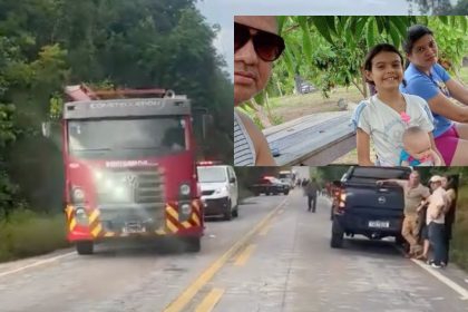 Família morre em acidente com caminhonete na BR-174, em Presidente Figueiredo