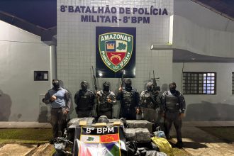 Polícia Militar apreende mais de 800 kg de droga no Alto Solimões