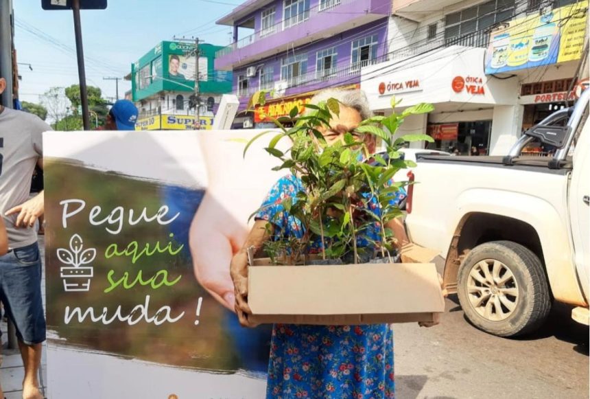 Bairro Cidade de Deus recebe distribuição de mudas de plantas