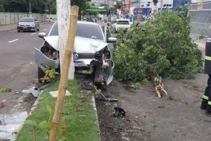 Perseguição resulta em prisão de dois suspeitos e policial ferido