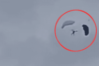 Paraquedista enfrenta falha em equipamento durante salto em Manaus