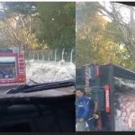 Carreta carregada com trigo tomba e afeta tráfego na AM-010