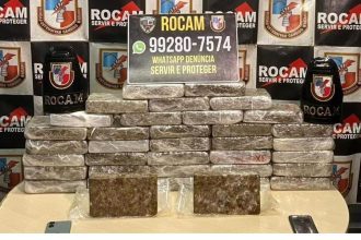 Rocam prende duas mulheres com 36 tabletes de maconha dentro de geladeira em Manaus
