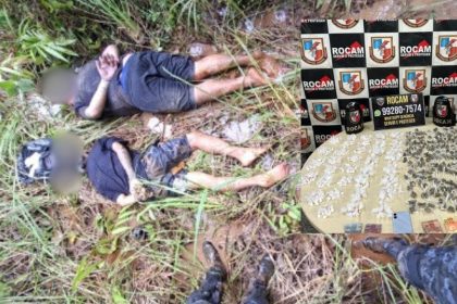 Dupla é presa com mais de 600 porções de drogas pela Rocam em Manaus