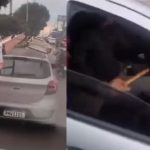 Motorista impede passagem de ambulância durante atendimento em Manaus