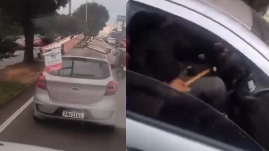 Motorista impede passagem de ambulância durante atendimento em Manaus