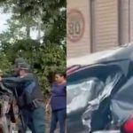 Carro é atingido por caminhões na AM-010 e crianças ficam presas às ferragens