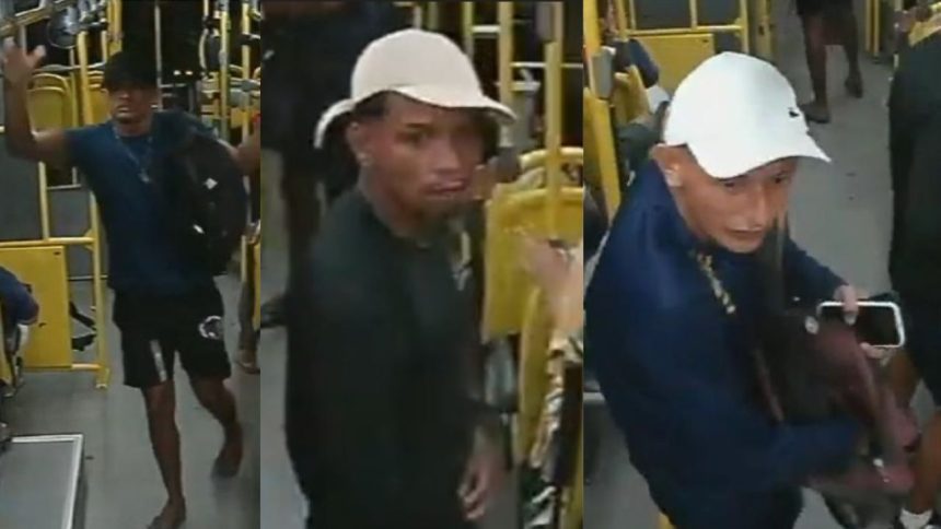 Polícia divulga imagens de suspeitos de assalto a ônibus da linha 350 em Manaus