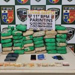 Polícia Militar apreende 38 tabletes de droga escondidos em depósito de Parintins