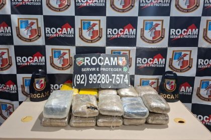 Rocam apreende 23 kg de maconha tipo skunk e prende suspeito em Tefé