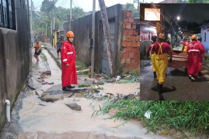 Corpo de Bombeiros socorreu 32 famílias durante o temporal em Manaus