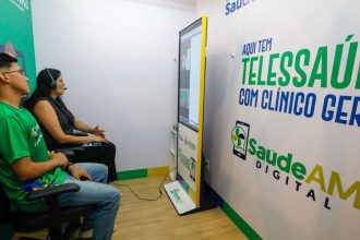 Cabines de telessaúde passam a funcionar em shoppings de Manaus para consultas com clínico geral