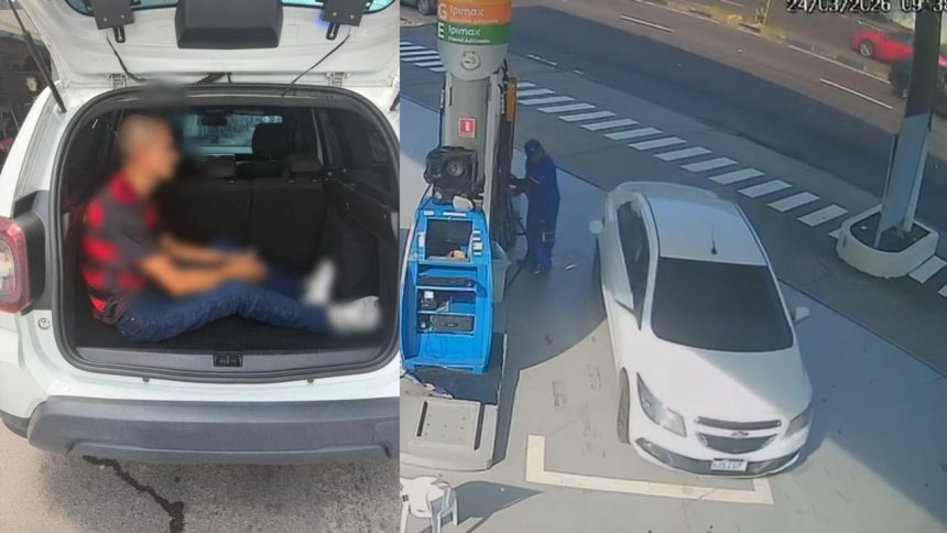 Motorista é preso em Manaus após fugir de posto sem pagar pelo combustível
