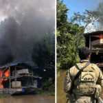 Operação no Amazonas retira dragas e interrompe garimpo ilegal no Rio Jandiatuba