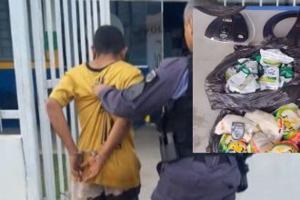 Homem é preso após furtar alimentos em igreja no Rio Preto da Eva