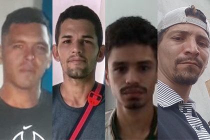 Polícia busca por quatro homens desaparecidos