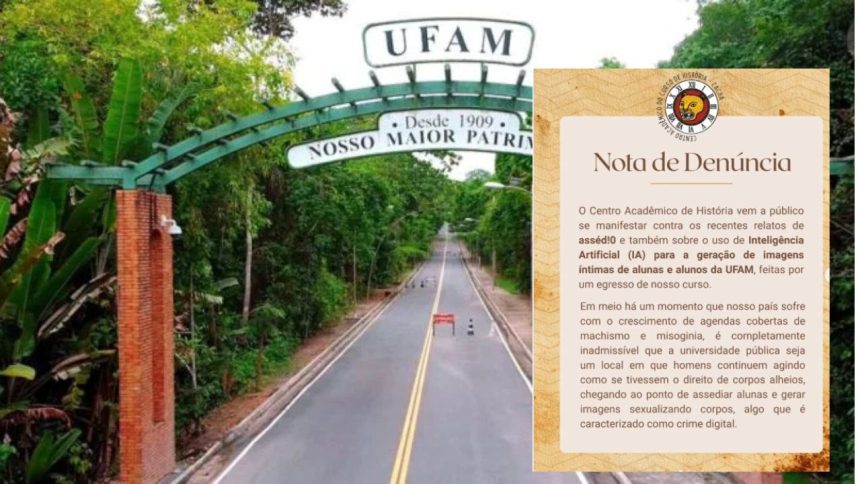 Estudante de Direito da UFAM é denunciado por usar IA para criar fotos íntimas de alunas