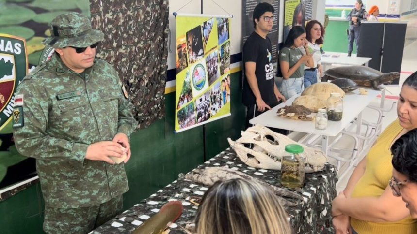 Exposição gratuita da PM reúne atividades operacionais e projetos sociais em Manaus