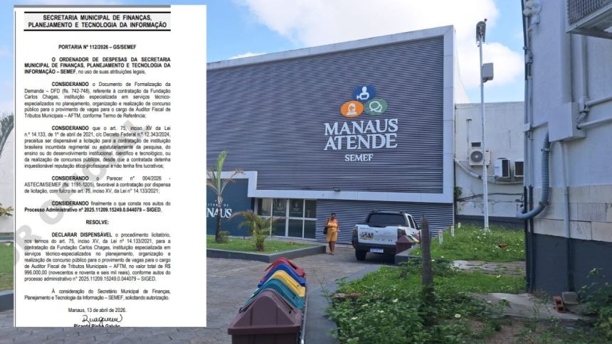 Semef define banca do concurso para Auditor Fiscal; salário pode chegar a R$ 24 mil