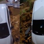 Motorista de aplicativo sofre acidente ao cair em buraco no Tarumã