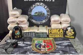 Polícia apreende mais de 40 kg de maconha escondidos em embarcação no AM