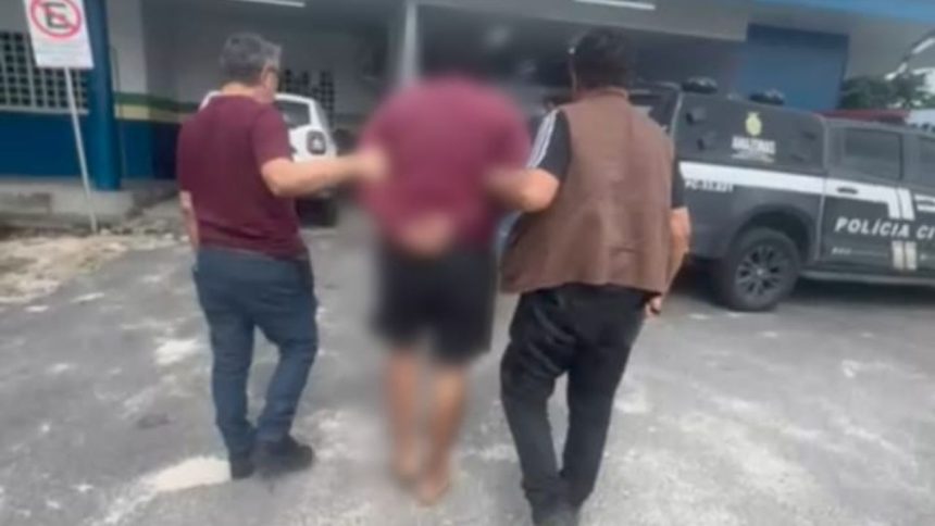 Homem é preso por agredir e enforcar ex com filho de 1 ano no colo em Manaus