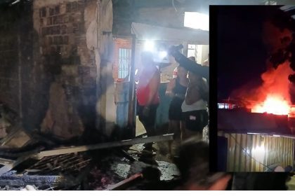 Incêndio atinge três casas no bairro São Jorge