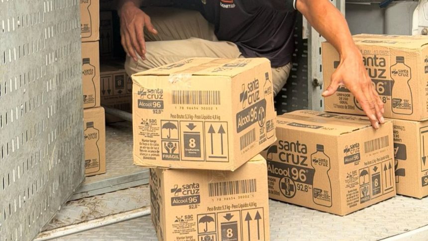 Operação em Itamarati apreende mais de 15 mil frascos de álcool etílico adulterado